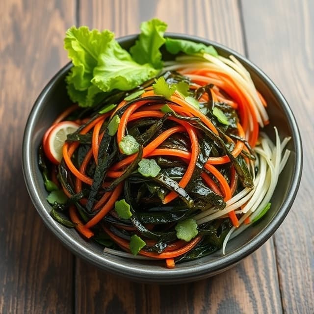 Preparing-din-tai-fung-seaweed-salad