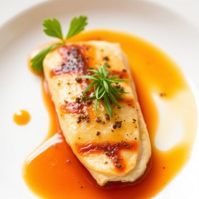 Preparing Tomato-poached fish with chili oil