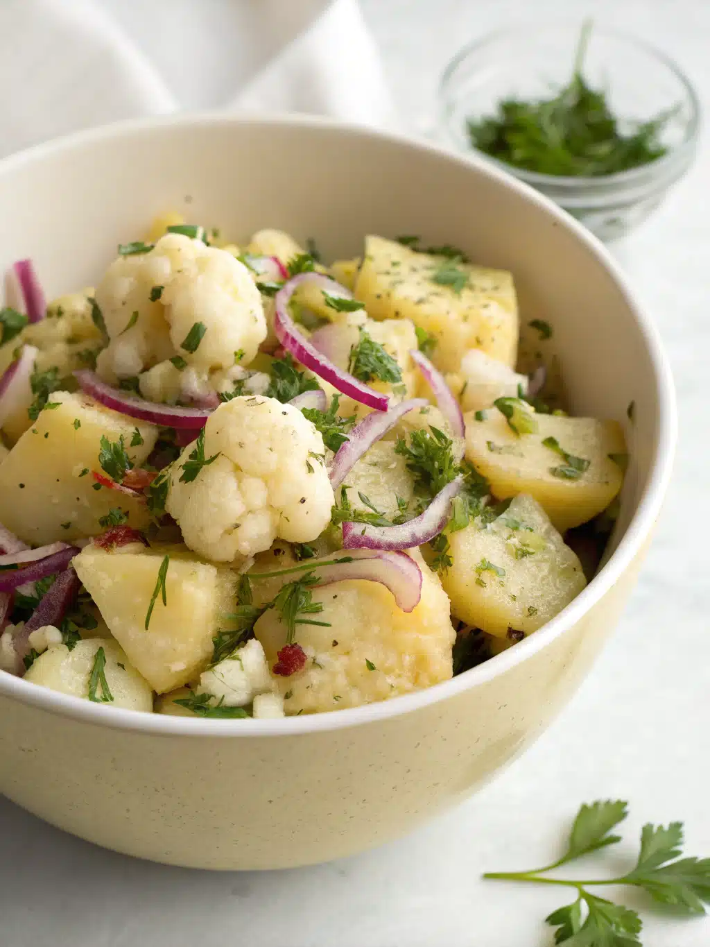 Dreamy cauliflower potato salad to Relive Nostalgia