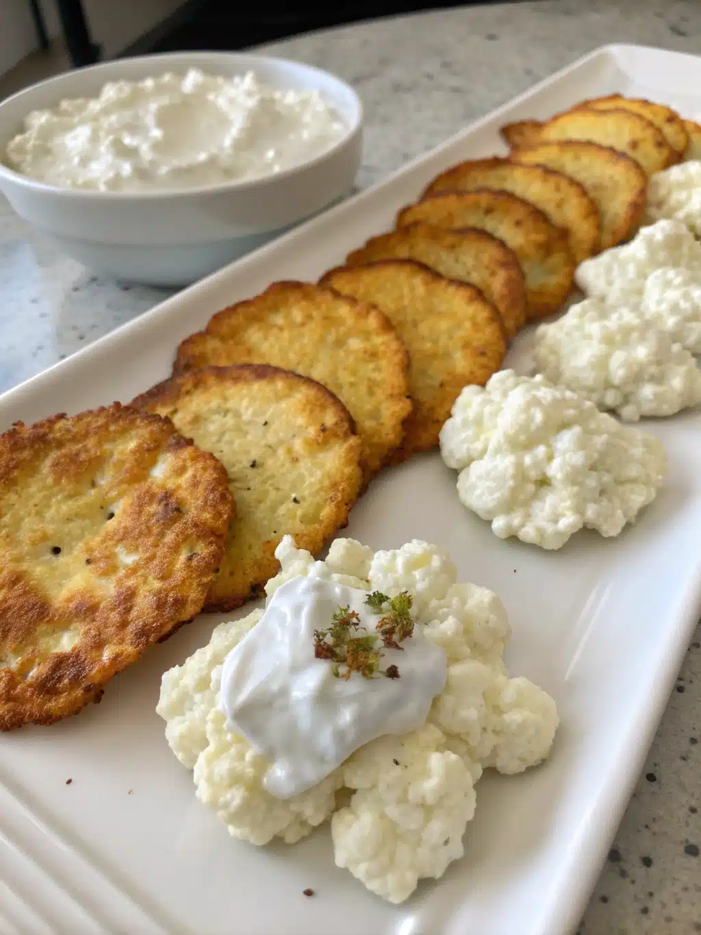 cottage cheese cauliflower thins