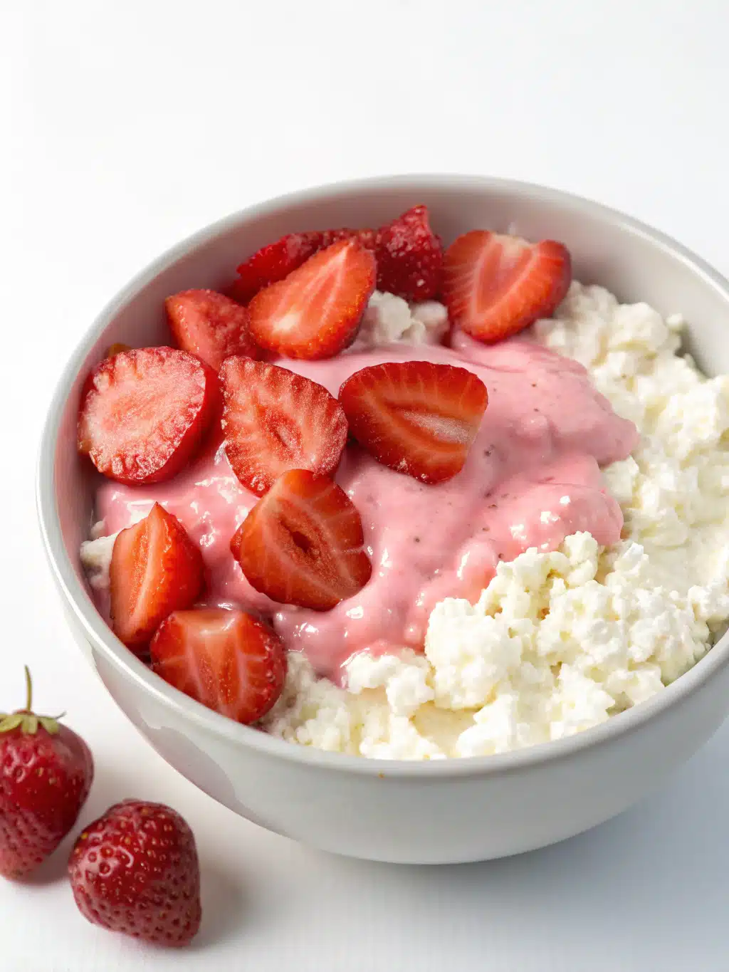 Quick cottage cheese strawberry mousse That Brings Freshness