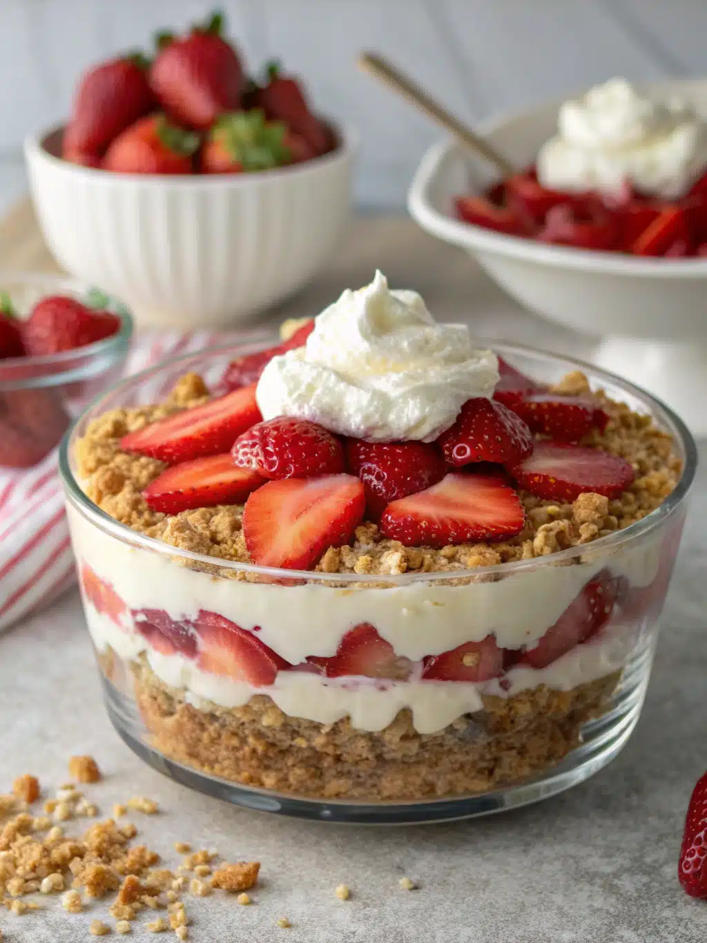 protein strawberry pretzel salad
