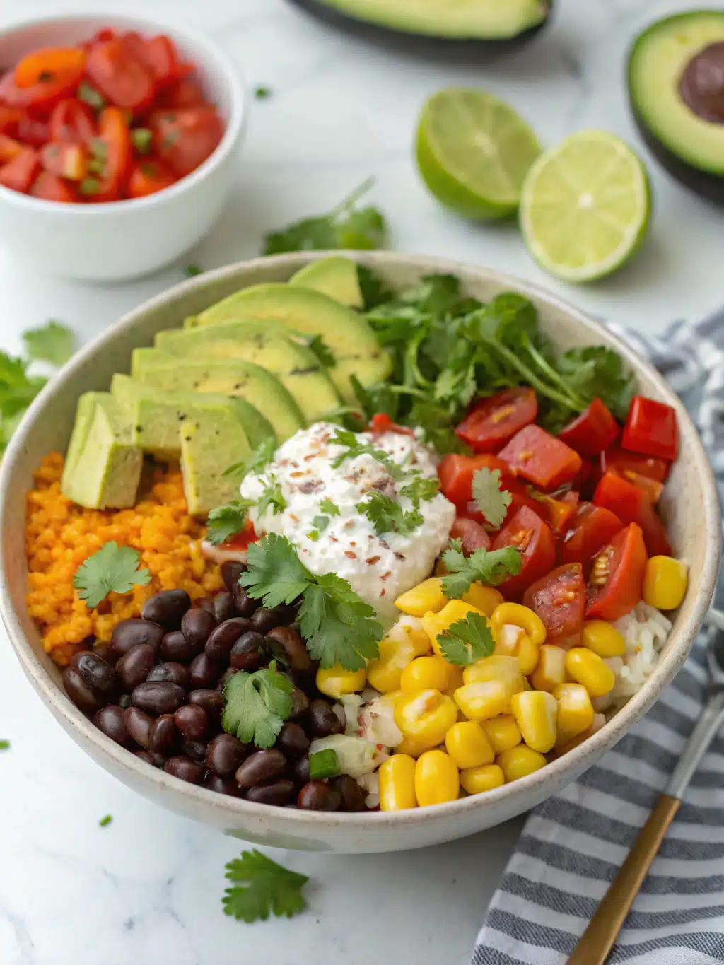 vegan burrito bowl